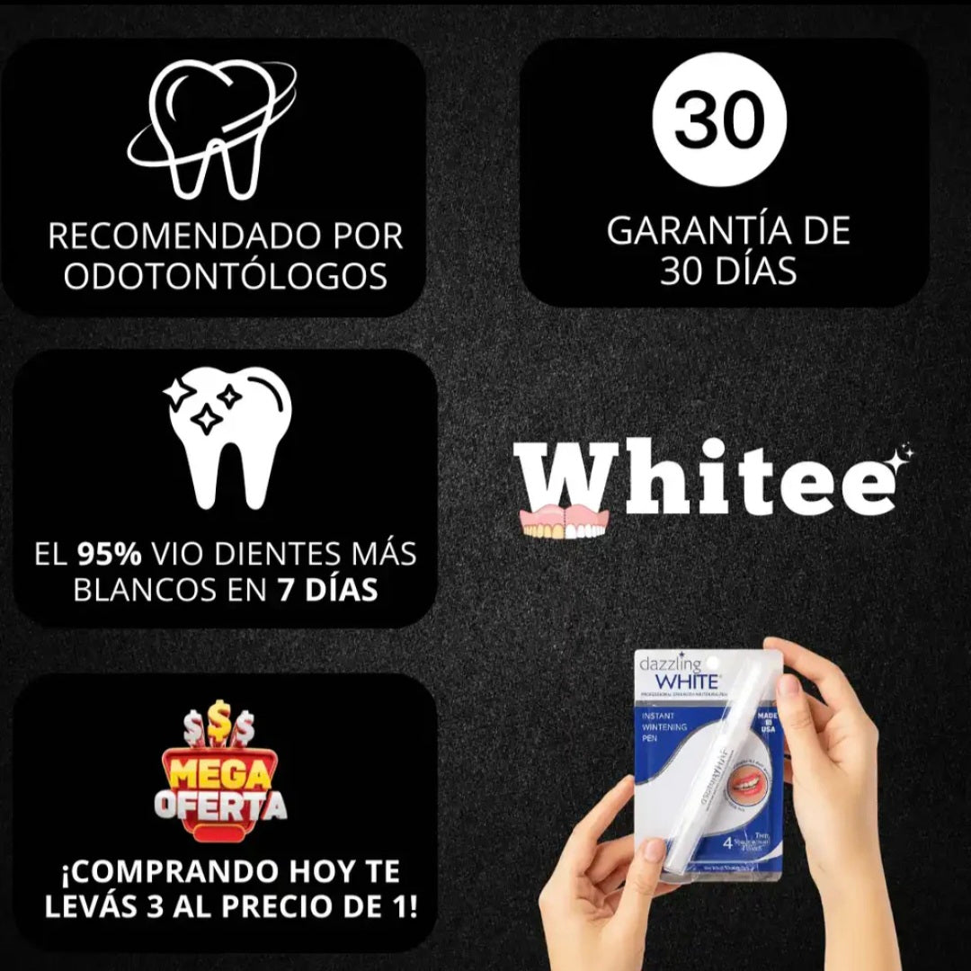 OFERTA 3x1 LÁPIZ BLANQUEADOR WHITE + BLANQUEADOR DE REGALO