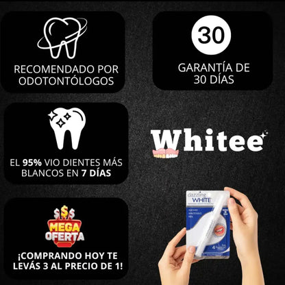 OFERTA 3x1 LÁPIZ BLANQUEADOR WHITE + BLANQUEADOR DE REGALO